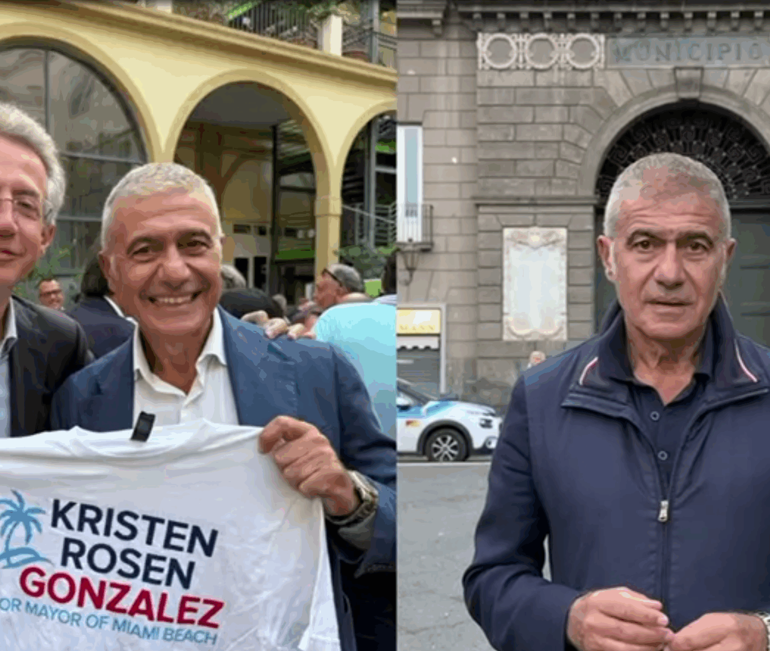 Da Napoli a Miami Beach: Pecoraro Scanio e il Sindaco Manfredi sostengono Kristen Rosen Gonzalez